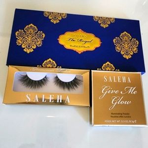 Bundle Saleha Beauty Eyeshadow Lashes Highlighter